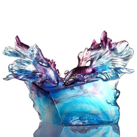 Хрустальный сад Лоретты Янг. Стеклянные скульптуры LIULI