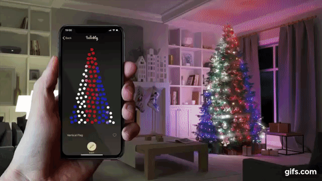 управление гирляндой Twinkly через телефон