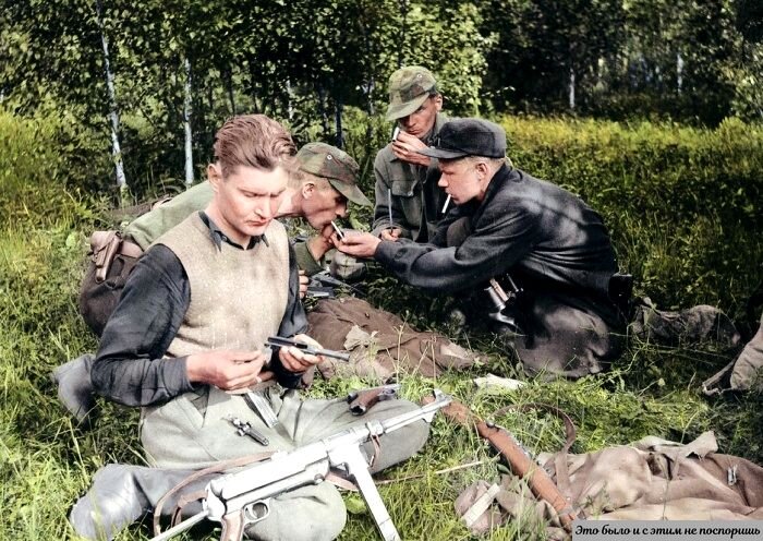 Латышские «лесные братья». 1953 год. Источник фотоизображения – сайт https://clck.ru/339zjF 