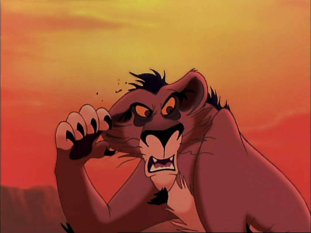 Умер в мультфильме "Король лев"