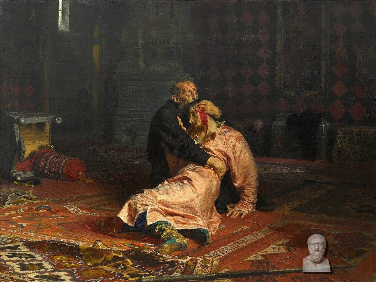 Иван Грозный и сын его Иван 16 ноября 1581 года. Илья Репин