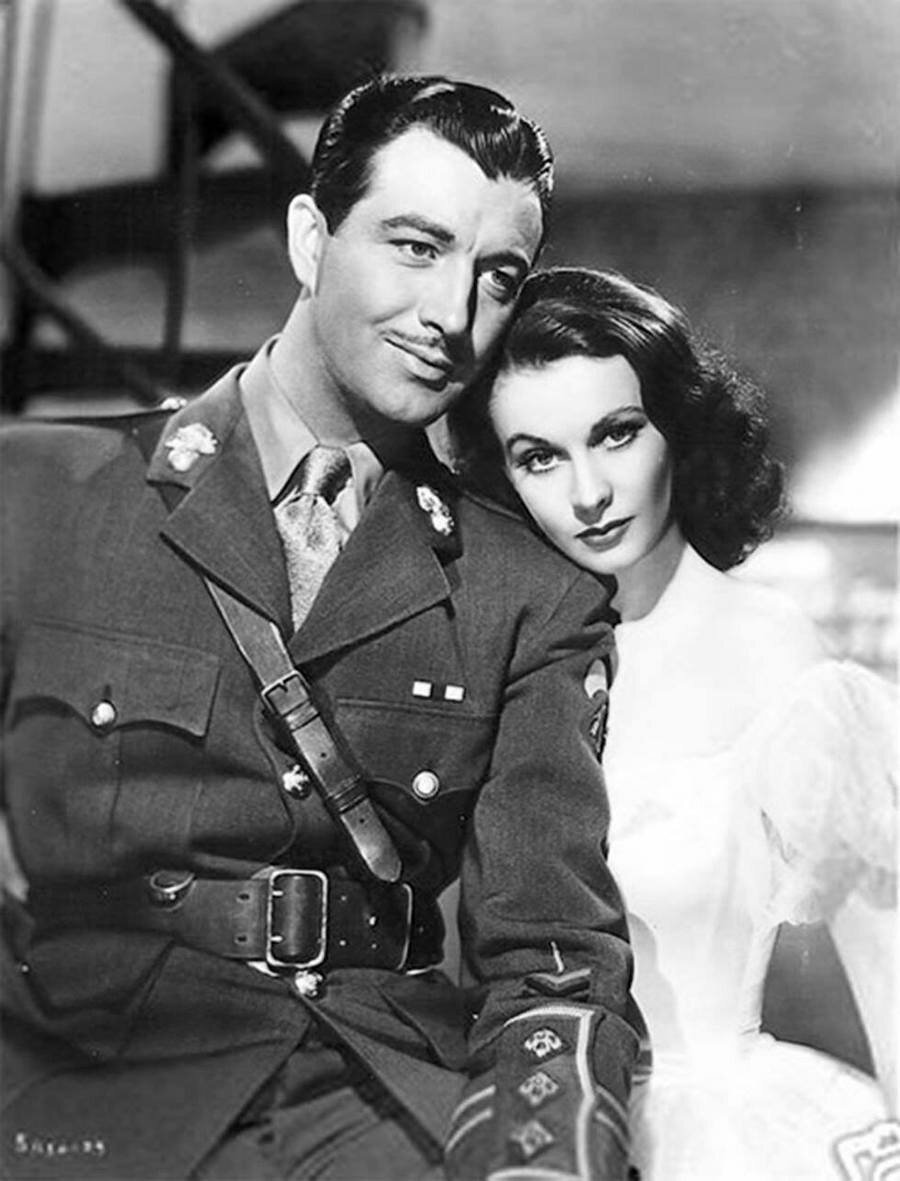 Роберт Тейлор и Вивьен Ли