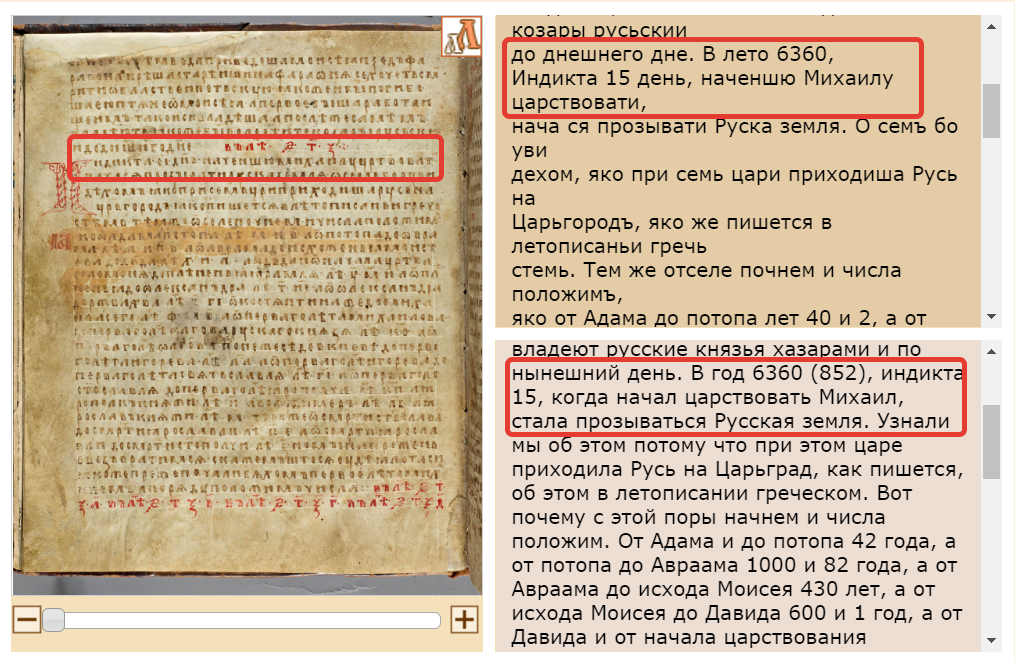 Первоисточник, транслитерация и перевод