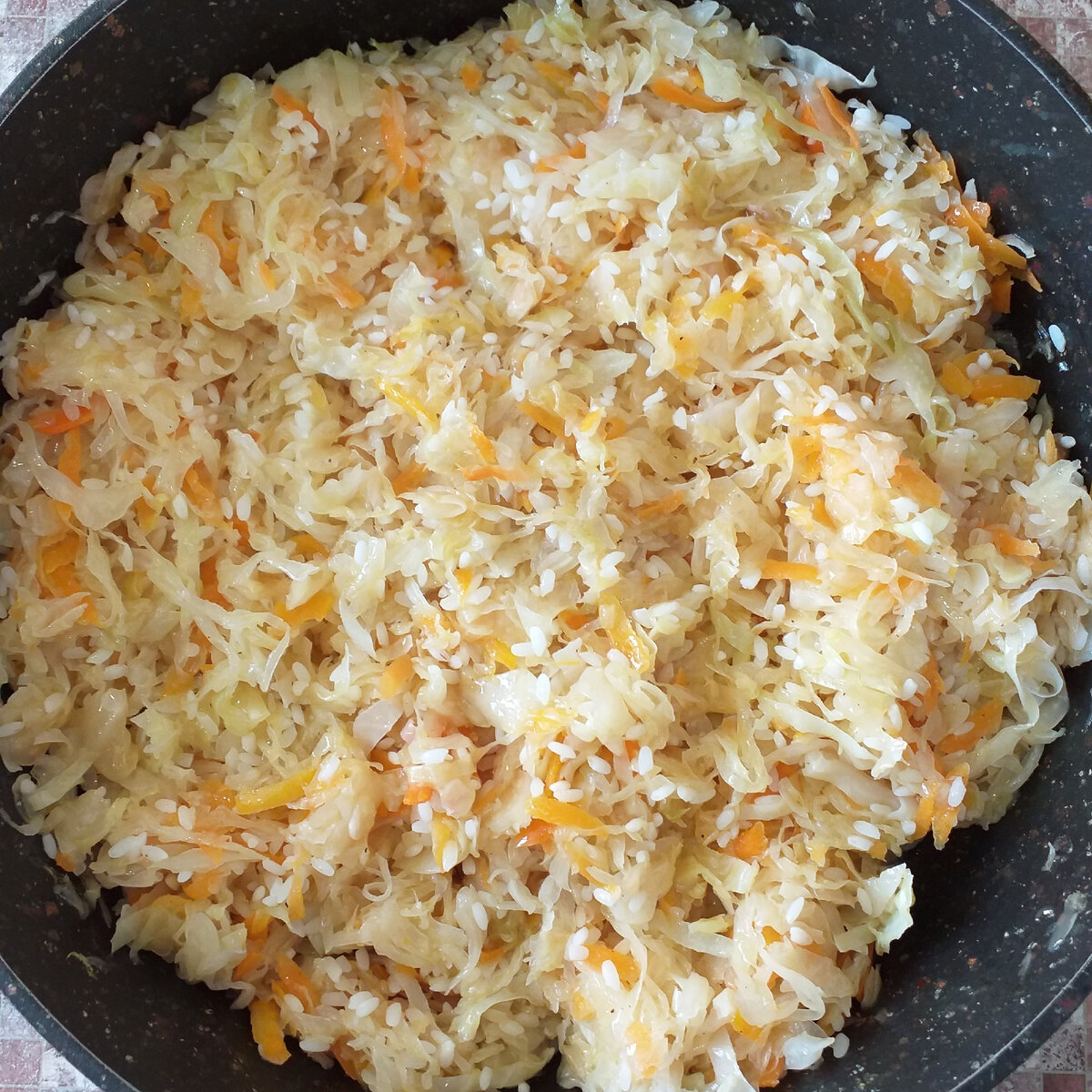 Рис с капустой и мясом