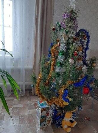 Наша зеленая красавица-2023 :) Правда, символ года не черного цвета :) Благодарю свекра за новогодний подарок!