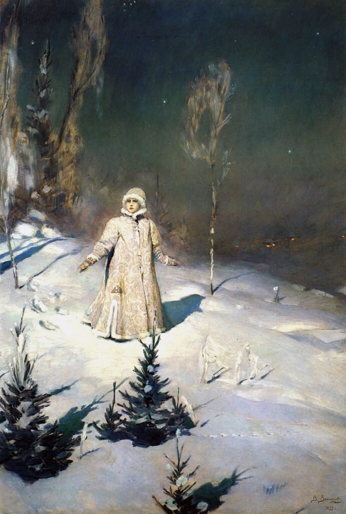 Снегурочка. (Худ. В.М. Васнецов, 1899). Источник: https://kartinysistoriey.ru/wp-content/uploads/2021/02/vasnetsov_snegurochka-1-scaled.jpg