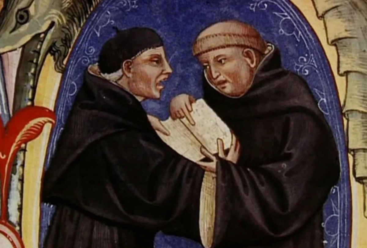 В середине 9 века монахи составили. Аббат Средневековая миниатюра. Монахи Средневековая миниатюра. Католический священник средневековья. Аббат католического монастыря средневековье.
