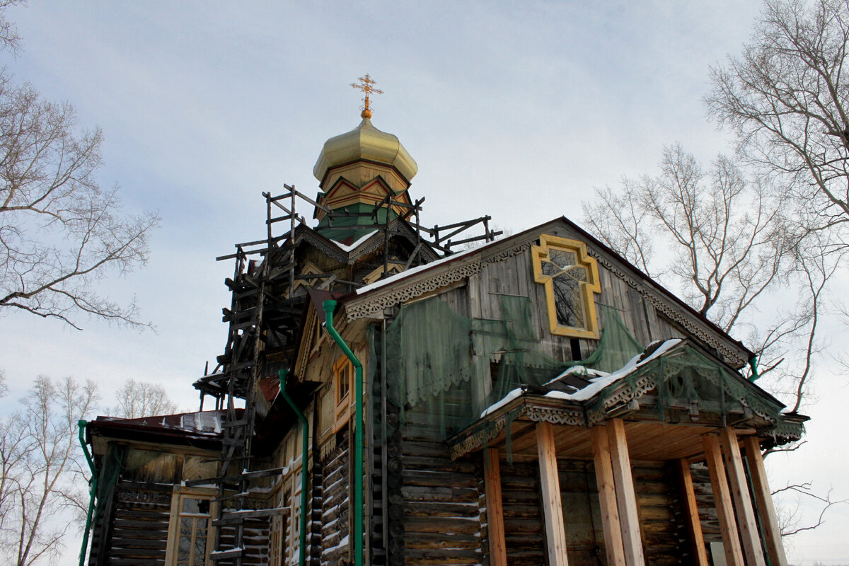 Церковь равноапостольной Ольги в селе Ольгино. Красноярский край. |  