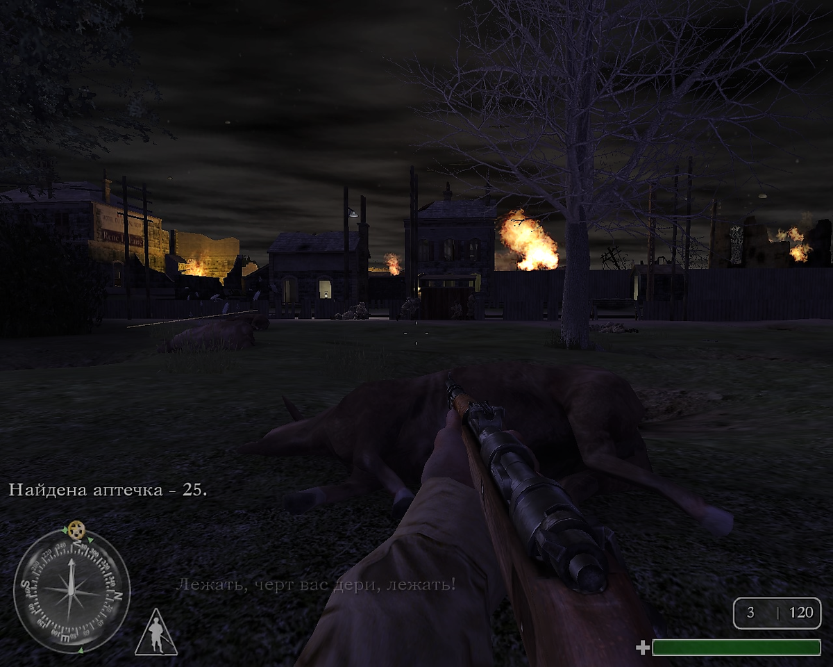 Когда я впервые из 100500 тысяч раз проходил Call of Duty, то долго не мог пройти самое начало игры, где стреляют пулемёты и нужно прятаться за телами коров.