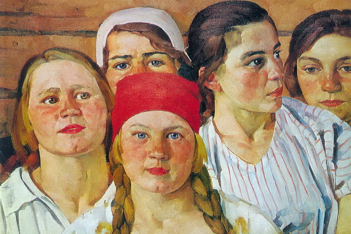 Константин Юон. Подмосковная молодёжь. Лигачёво. 1926 