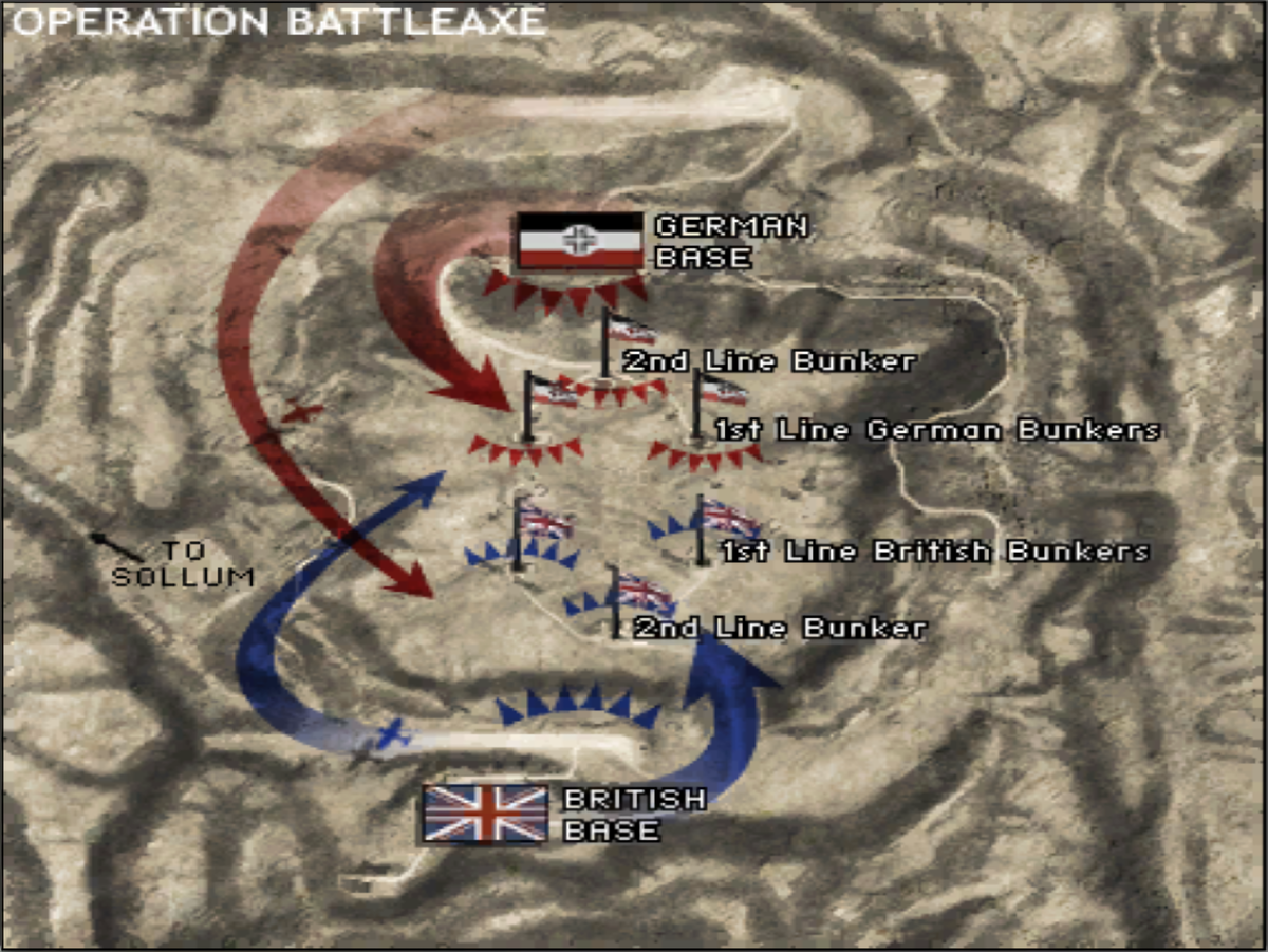 Карта операции Баттлэкс