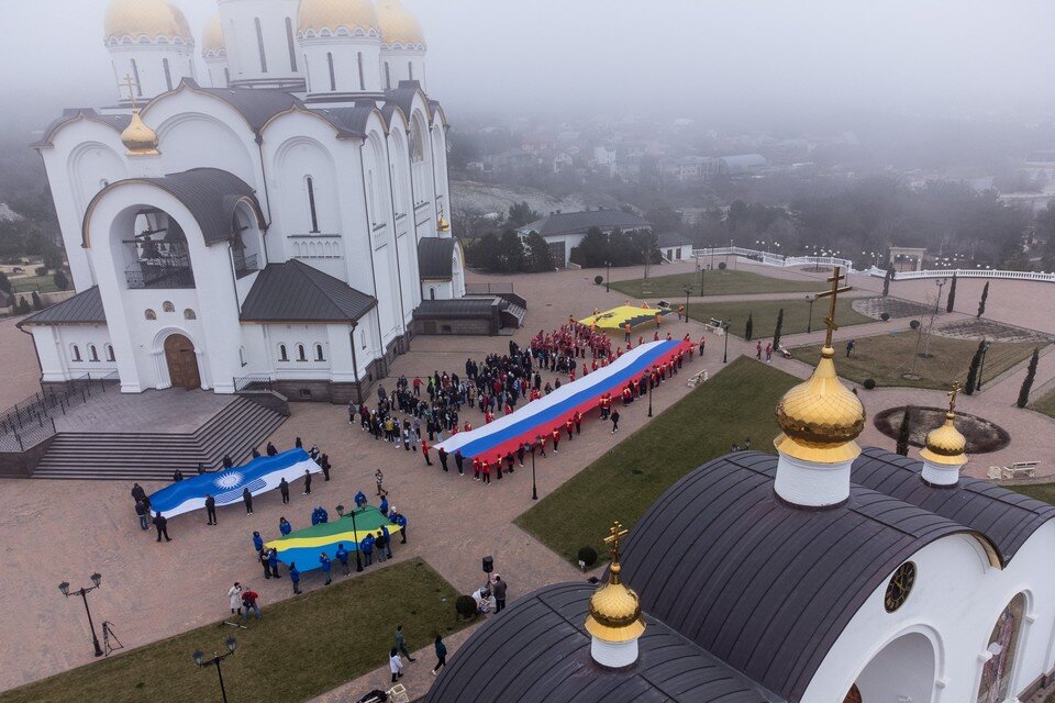     Возле собора Андрея Первозванного провели флешмоб Виталий ТИМКИВ