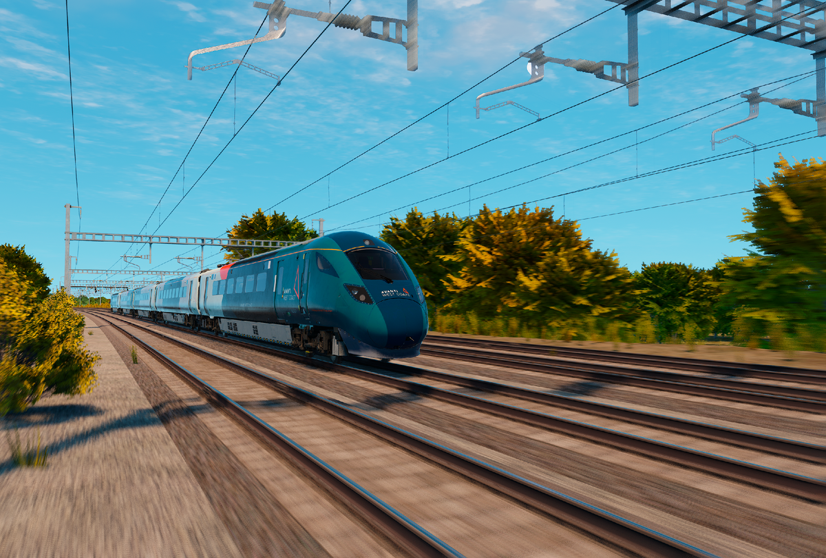 Электропоезд Class 805. Avanti West Coast. Источник: Smart Simulation