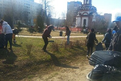    Субботник в Дмитровском округе ©Евгений Рой