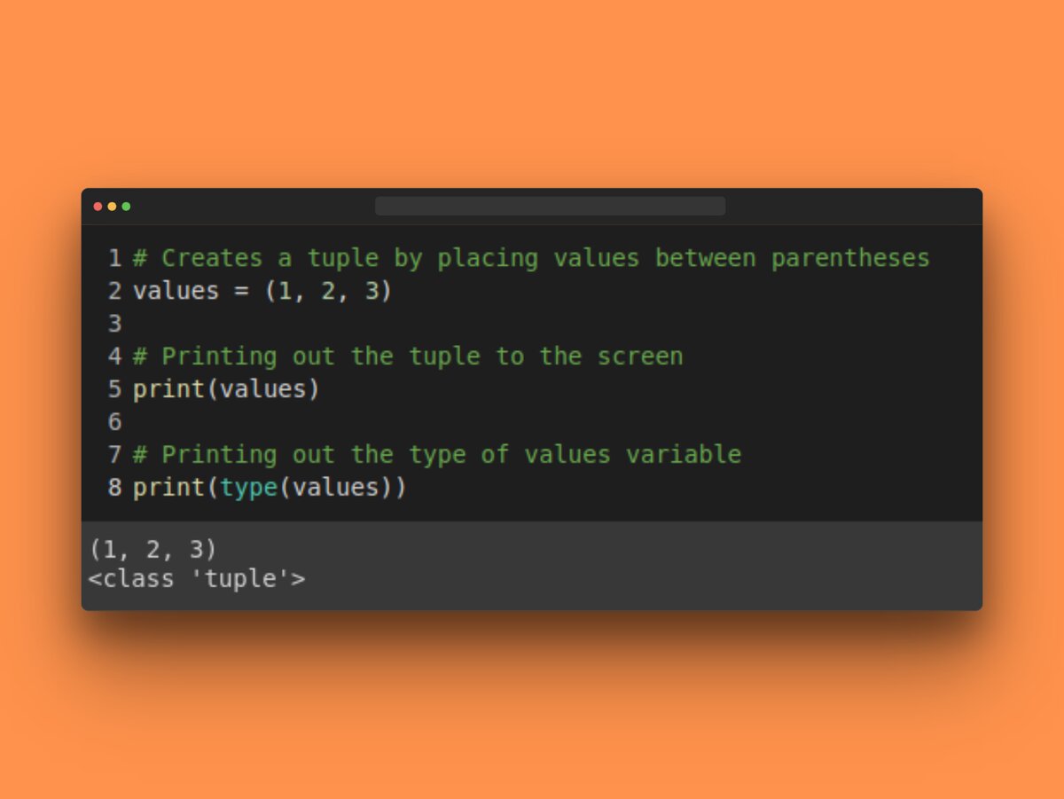 Как создать кортеж в Python