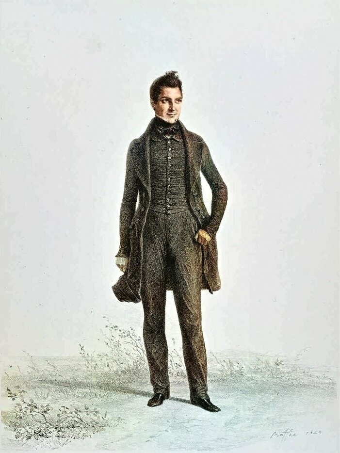 Анри Маленво, 1848 год, литография О. Раффе.