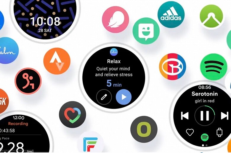 Множество циферблатов One UI Watch 
