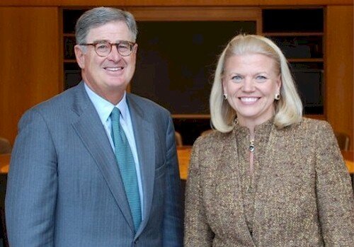 Sam Palmisano and Ginni Rometty