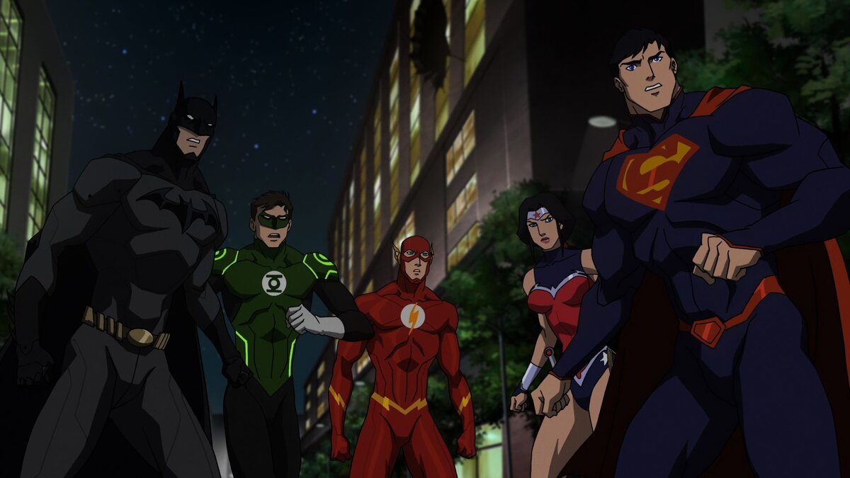 В составе мультипликационной Вселенной DC к 2022 году насчитывается 16 полнометражных мультов и 1 мультсериал, связанных общими сюжетными линиями.-2