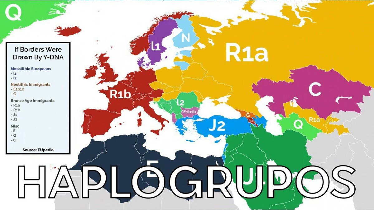 Карта генов европы
