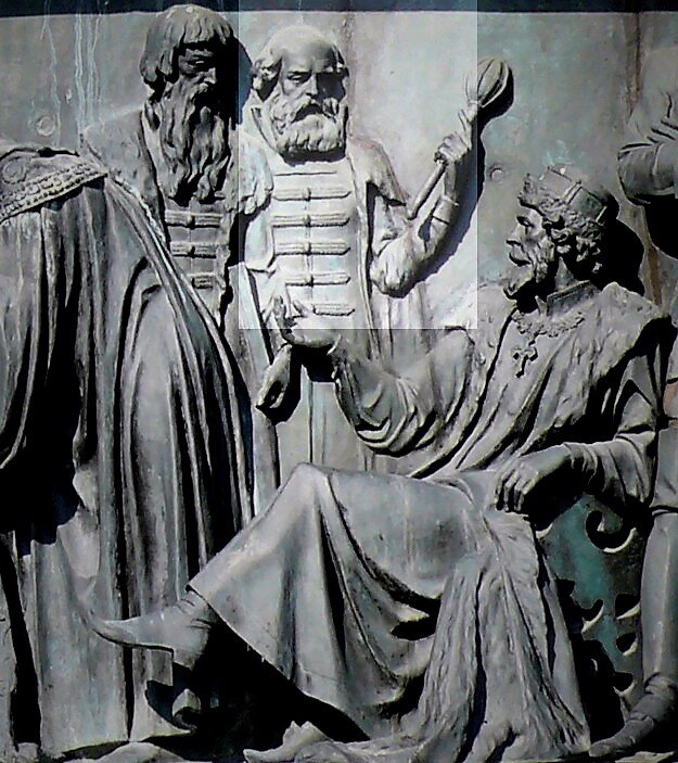 Артамон Матвеев на памятнике «1000-летие России» в Великом Новгороде