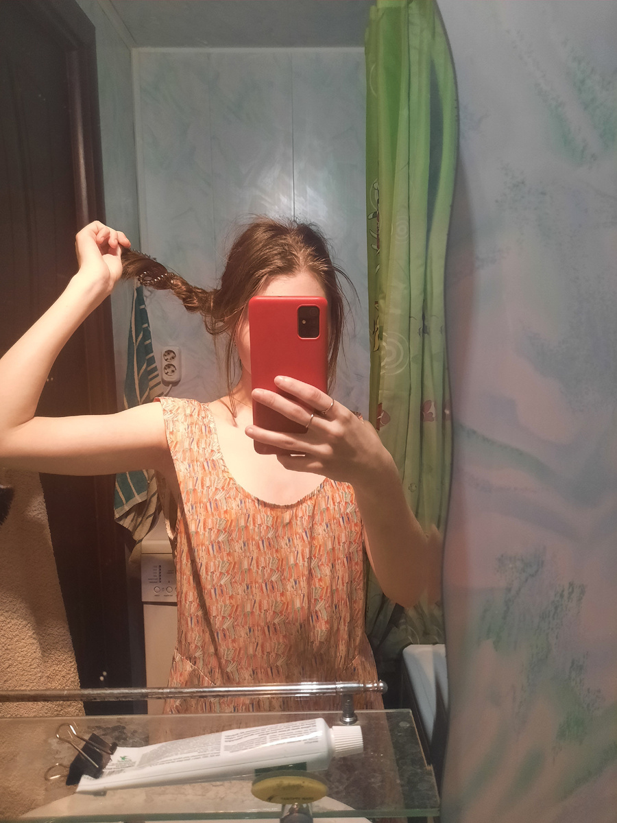 Мои волосы утром 2 дня