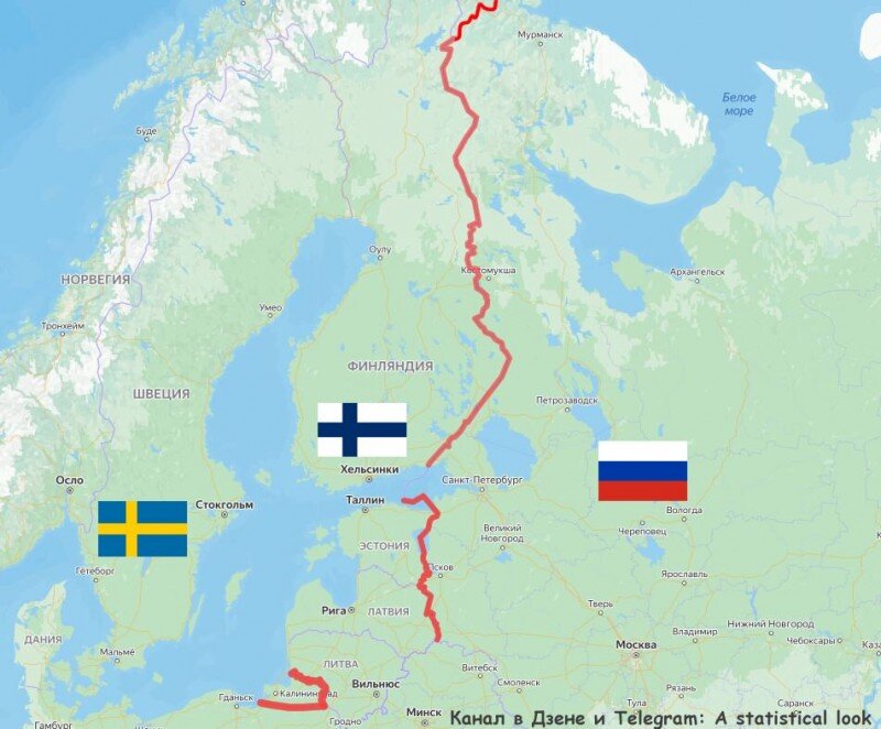 Финляндия швеция россия границы