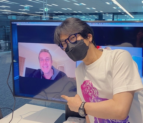 Фото Хидэо Кодзимы и Джефа Кили  📷
