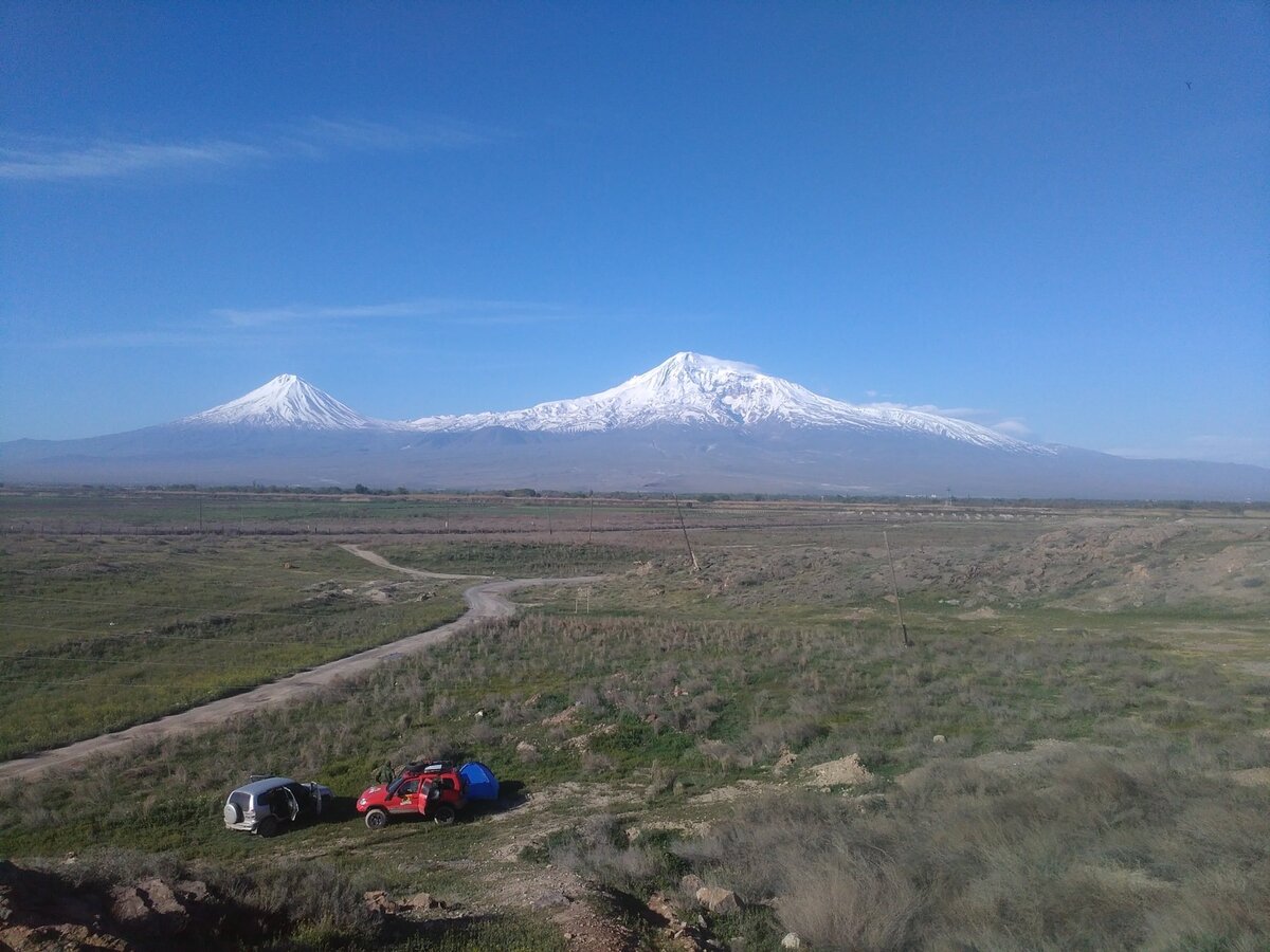 вид на гору арарат