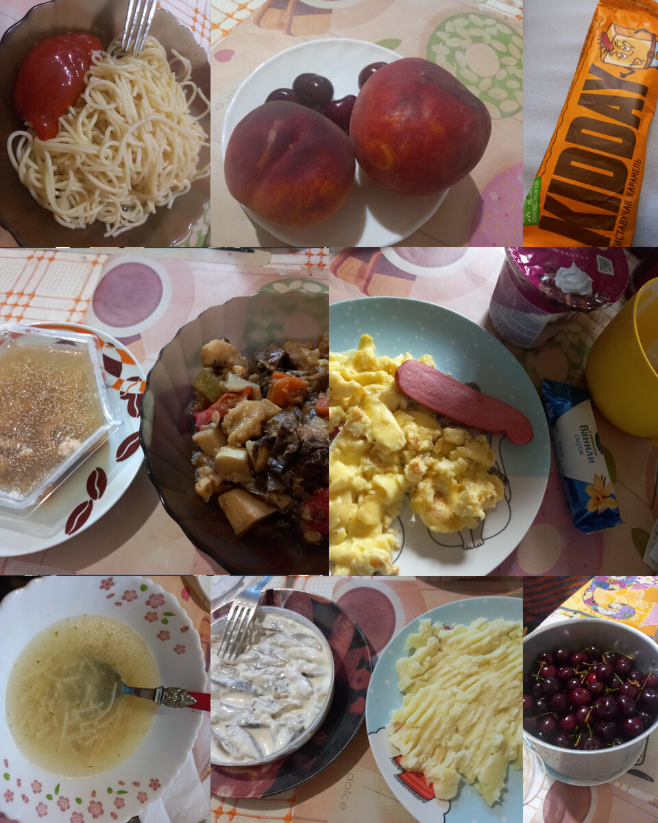 Вот мои тарелочки этих дней