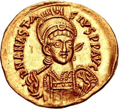 Монета Анастасия I