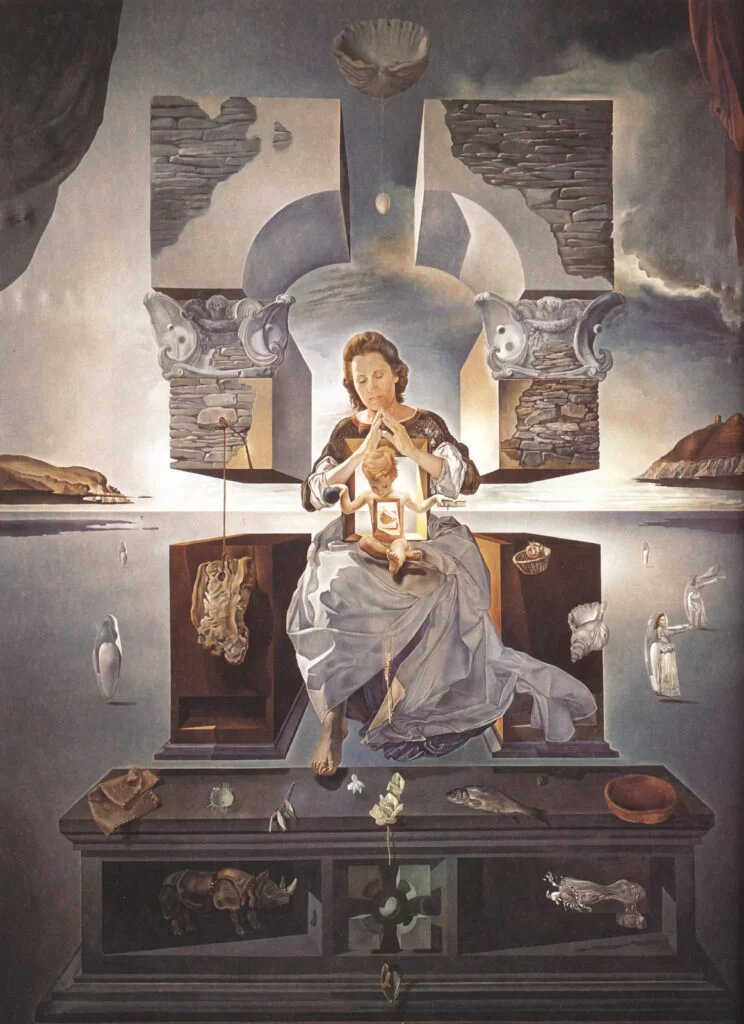 Сальвадор Дали, "Мадонна из Порт-Льигата", 1950, Художественный музей Фукуока, Фукуока, Япония.