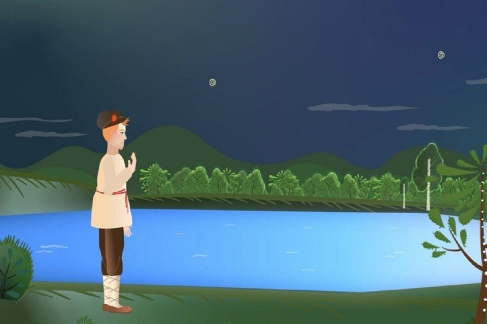     Мультик сняли по легенде о возникновении озера. Фото: Кадр из мультфильма