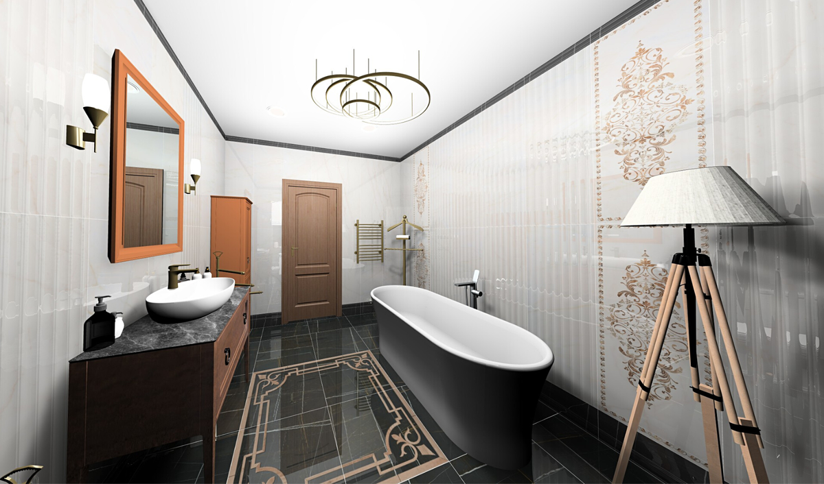 Раковина с тумбой и пенал KERAMA MARAZZI из коллекции Plaza. Ванна Ravak FREEDOM