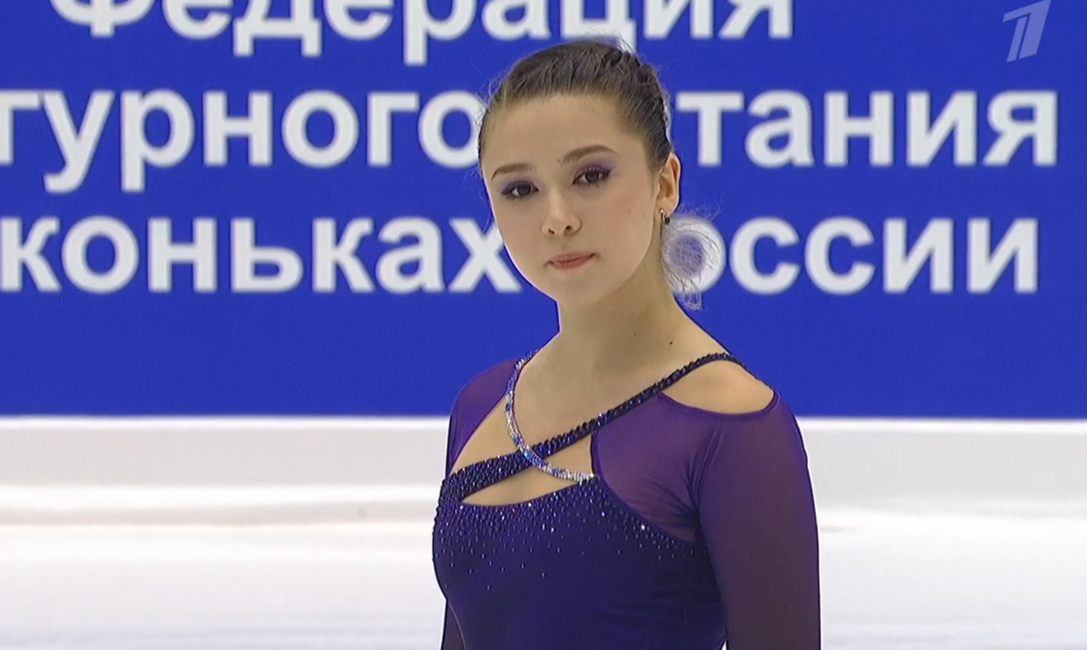 Камила Валиева. Гран-при России. Источник фото: официальный сайт Первого канала.