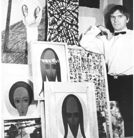 Б.В. Титов и его картины, 1963 год