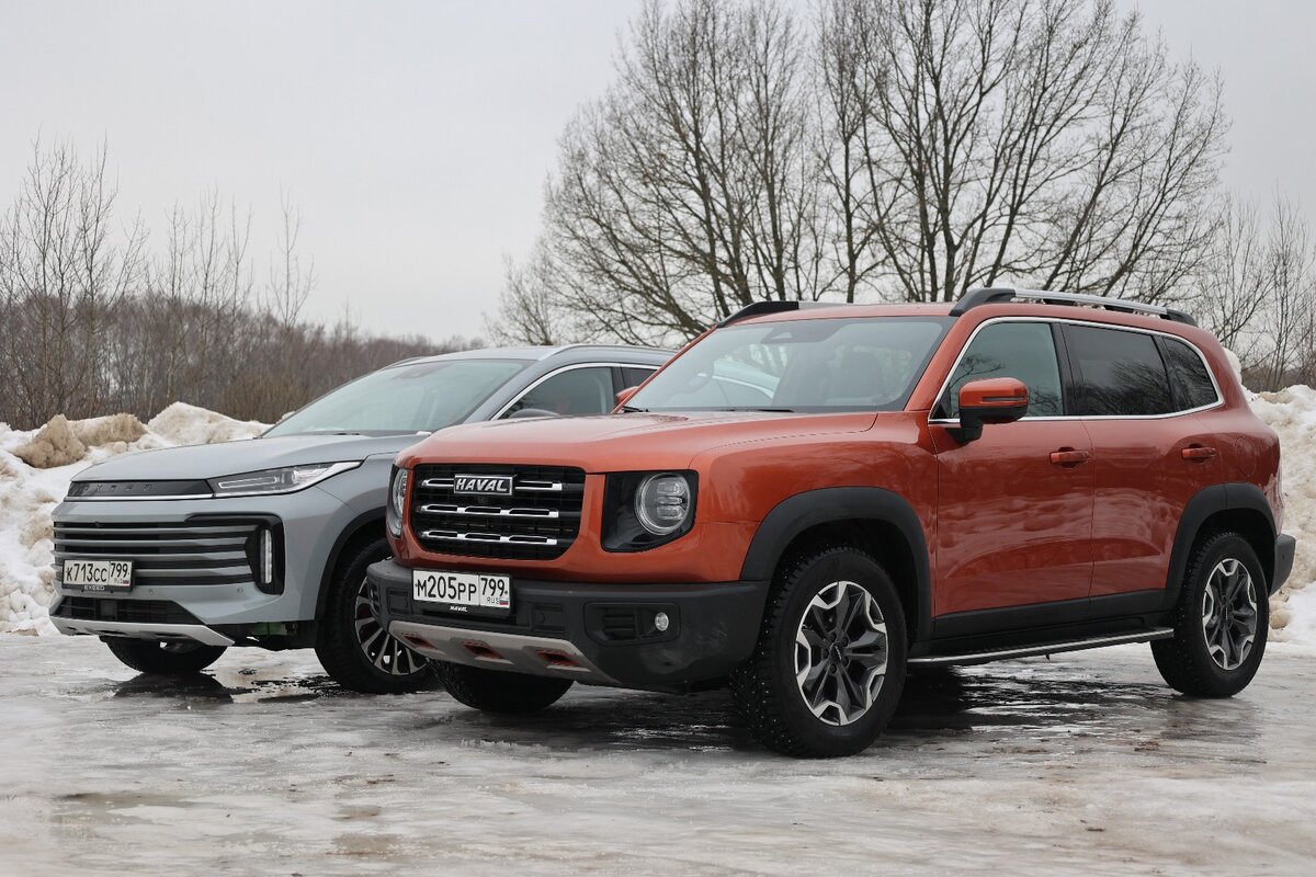 Haval Dargo против Exeed TXL спереди...