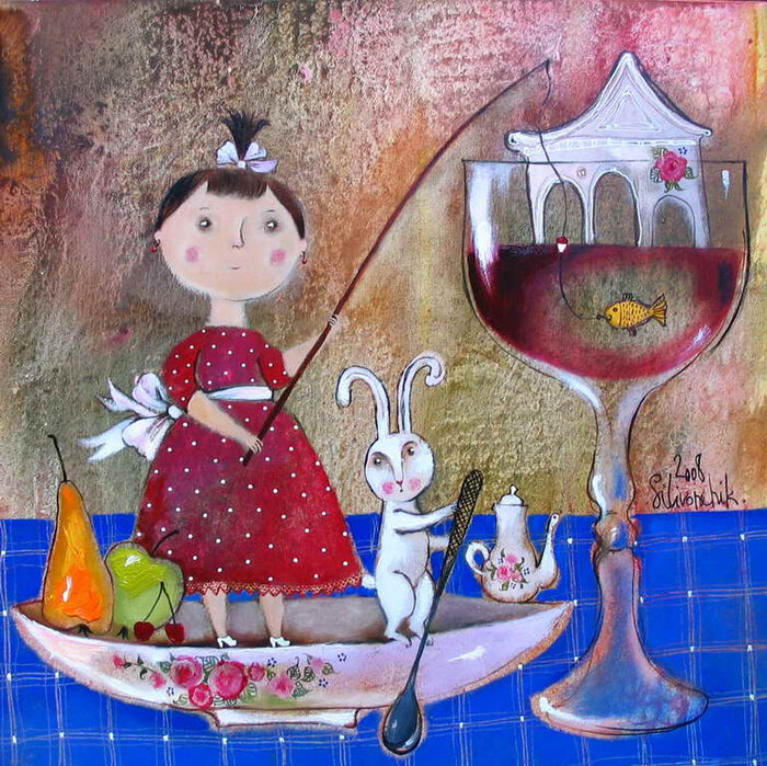 Изображение из Яндекс. Картинки Произведение художницы Анны Сливочник