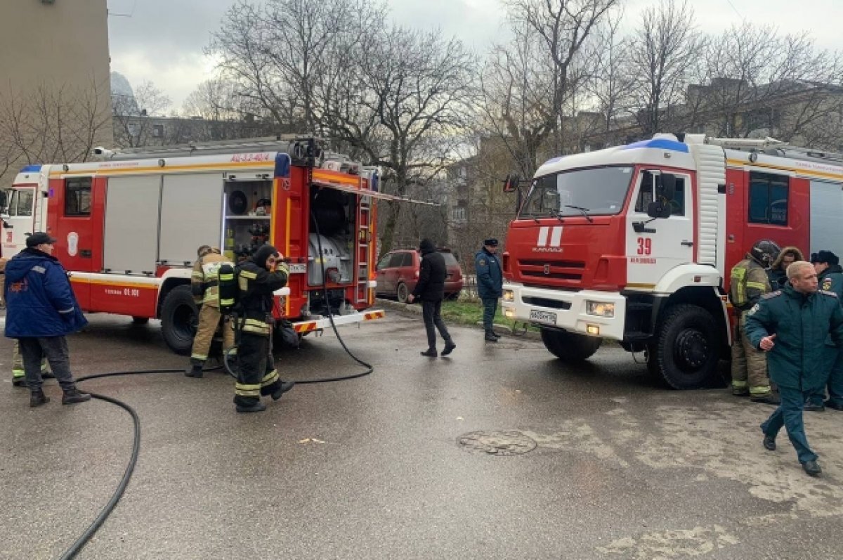    Один человек пострадал при пожаре в многоквартирном доме в Железноводске