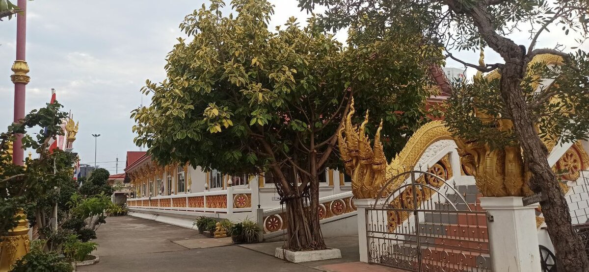 Помимо собственно белого храма на территории есть и цветные постройки - и тоже очень красивые! Листайте галерею