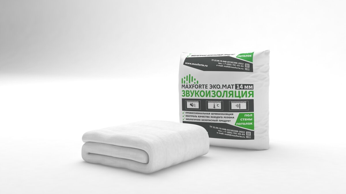 звукоизоляция для квартиры МаксФорте экомат