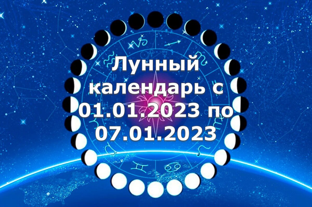 Лунный календарь на 2023 год космос