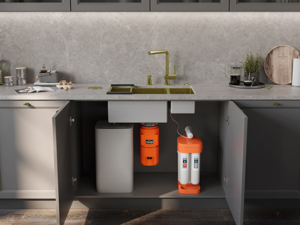 Зона под мойкой Taki 69-2-U/IF Side.