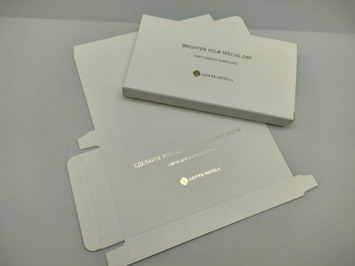 Конверты Lotte с тиснением фольгой