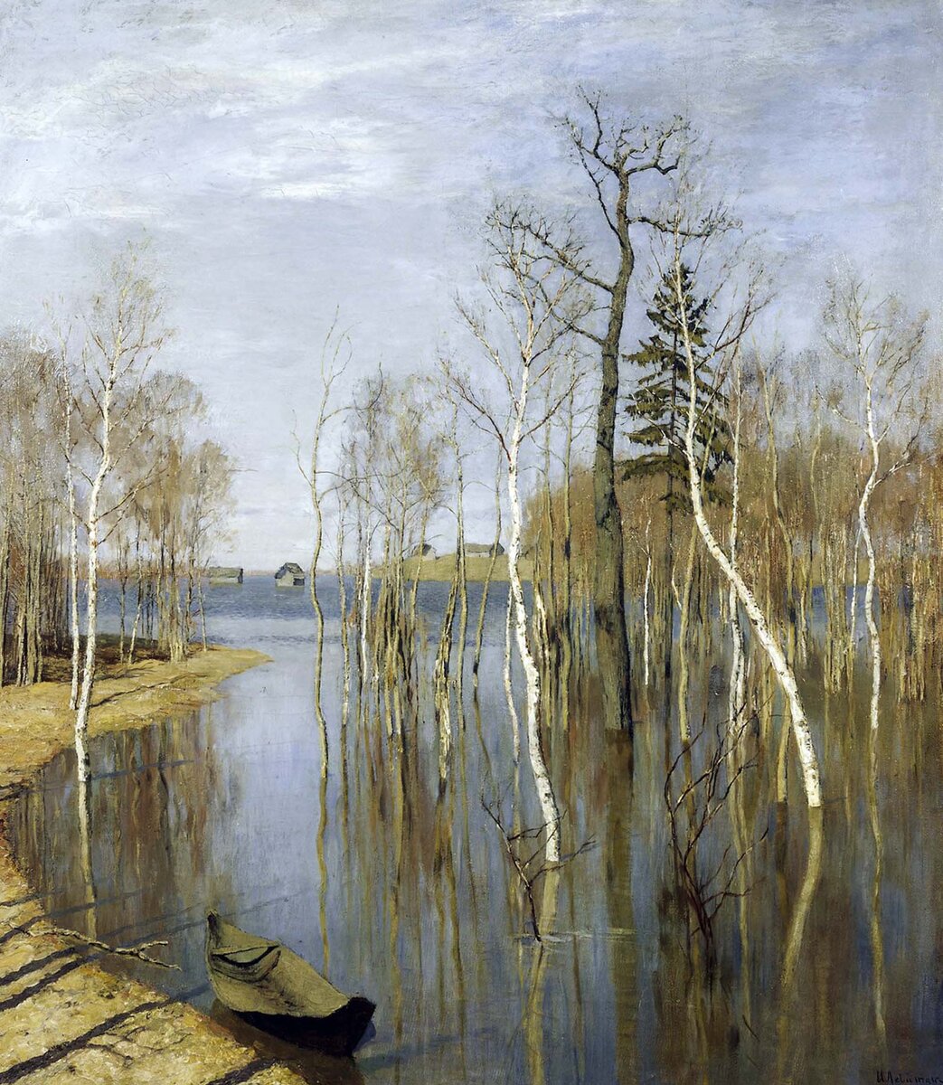 Исаак Левитан. «Весна. Большая вода»,1897.