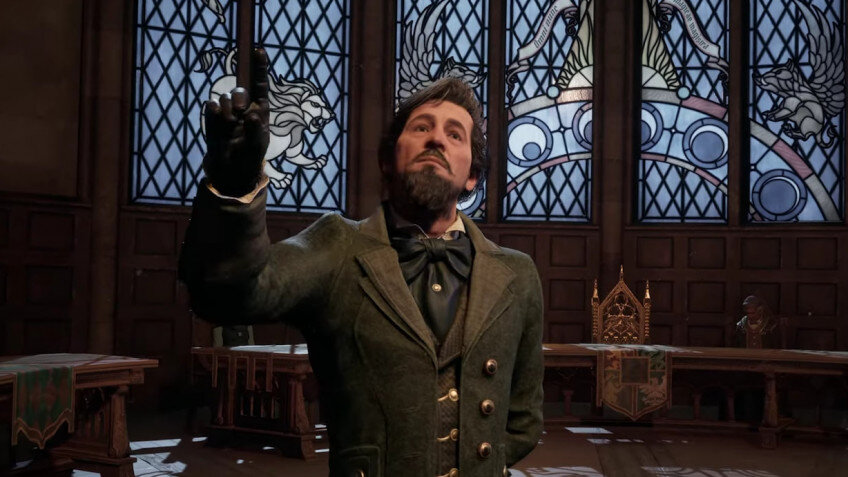    Роль директора Хогвартса в Hogwarts Legacy исполнил Саймон Пегг