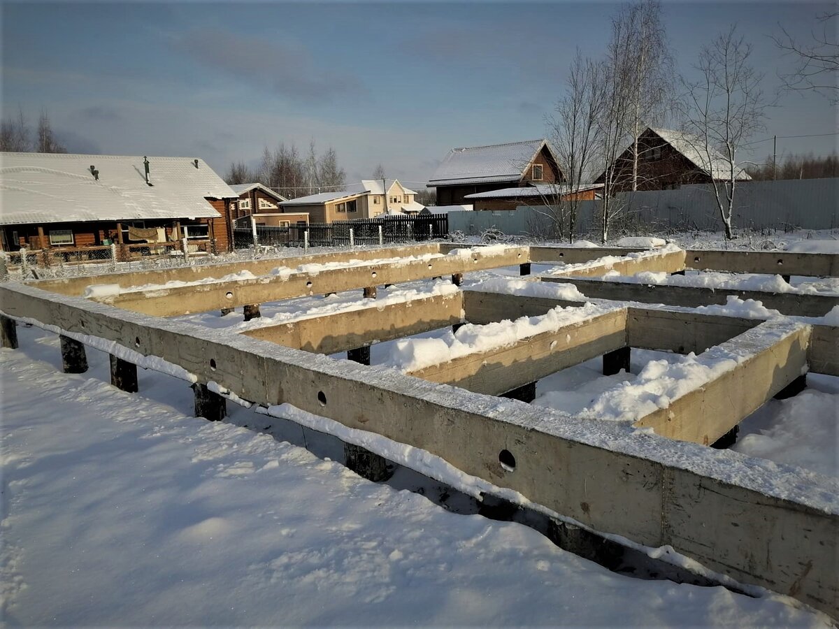 Фундамент ТИСЭ, готовый пережить без нагрузки много зим на пучинистых грунтах.