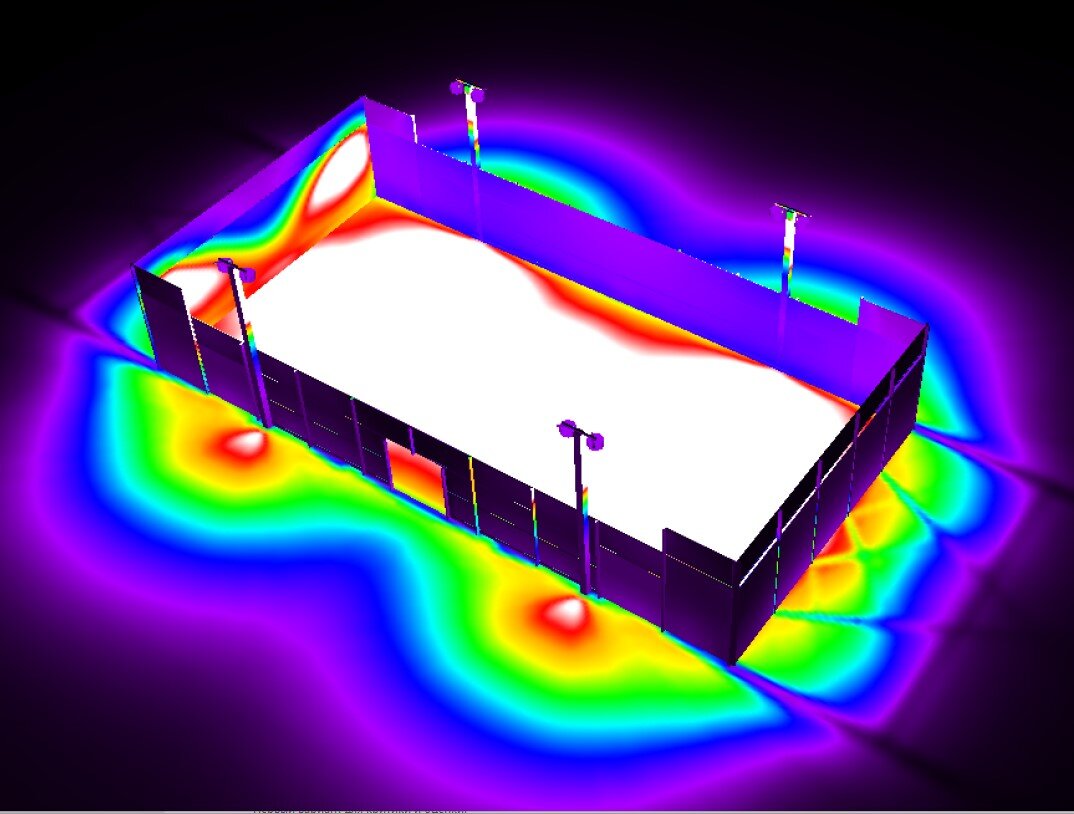 Разработка проекта освещения спортивных объектов