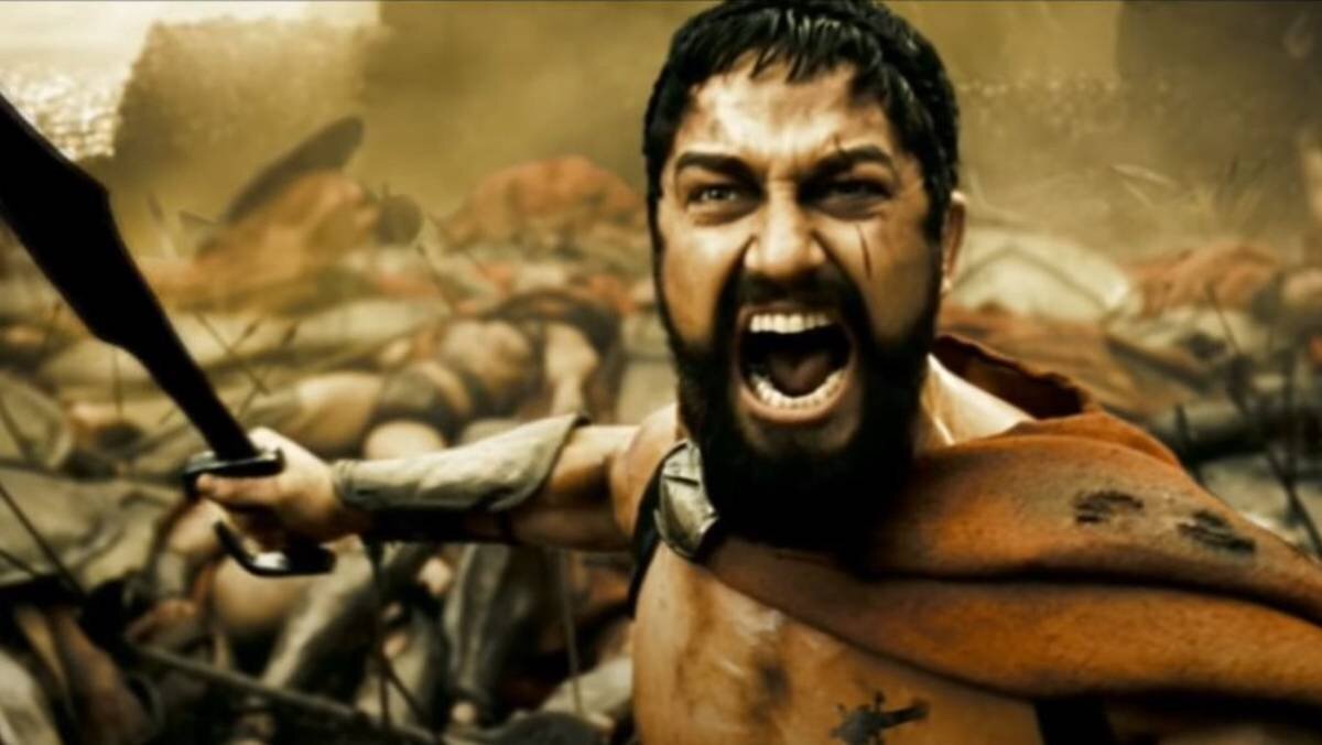    Кадр из фильма «300 спартанцев» (2007 год)