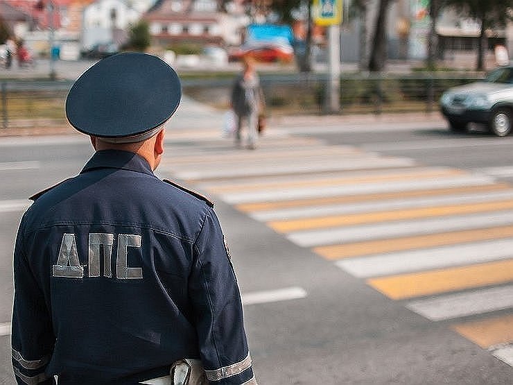     Как быть водителю, остановленному гаишником, который не подходит к машине Фото: АвтоВзгляд
